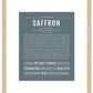 Saffron | Name Art Print