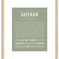 Saffron | Name Art Print