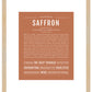 Saffron | Name Art Print