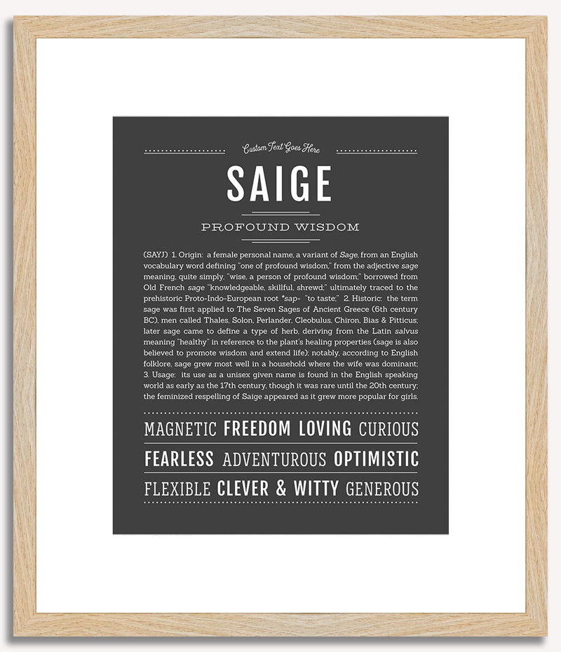 Saige | Name Art Print