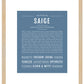 Saige | Name Art Print