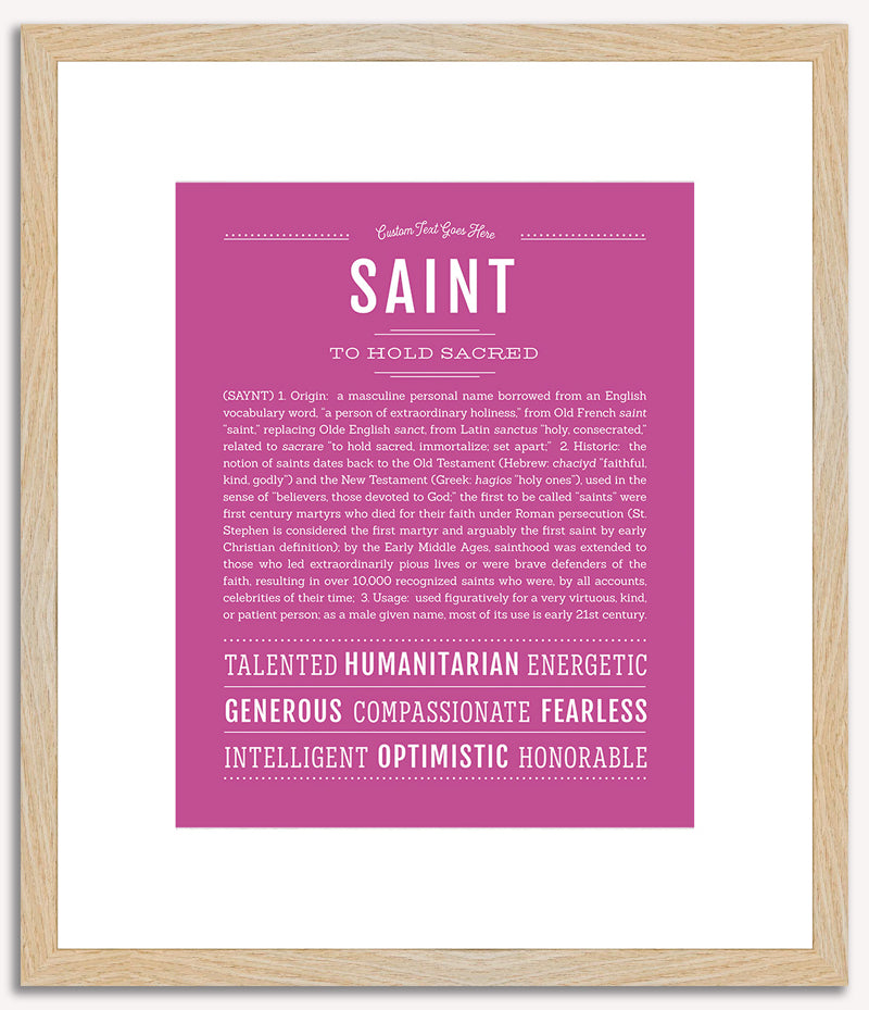 Saint | Name Art Print