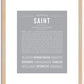 Saint | Name Art Print