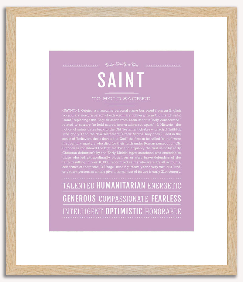 Saint | Name Art Print