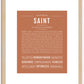 Saint | Name Art Print