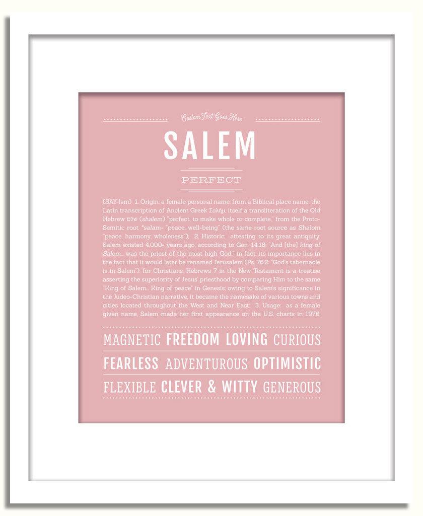 Frame Options | Dusty Rose | White Frame, Matted