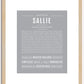 Sallie | Name Art Print