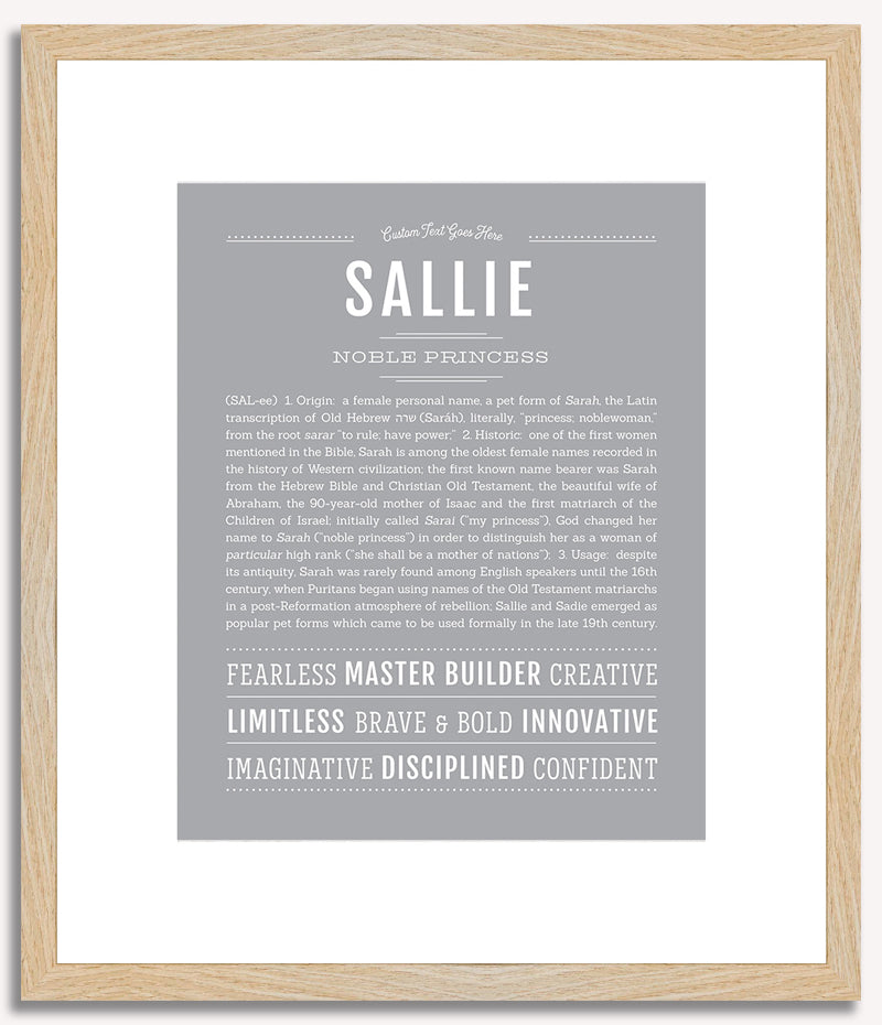 Sallie | Name Art Print