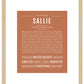 Sallie | Name Art Print