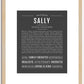 Sally | Name Art Print