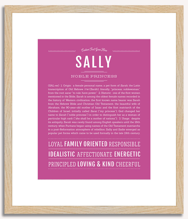 Sally | Name Art Print