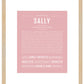 Sally | Name Art Print