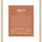 Sally | Name Art Print