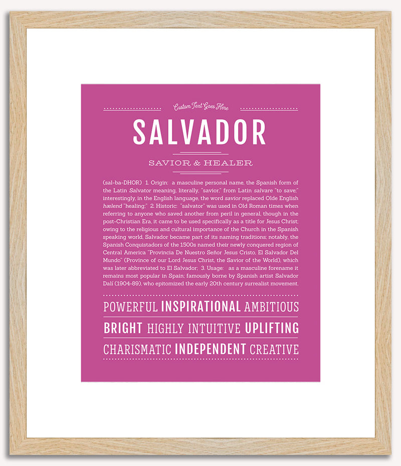 Salvador | Name Art Print