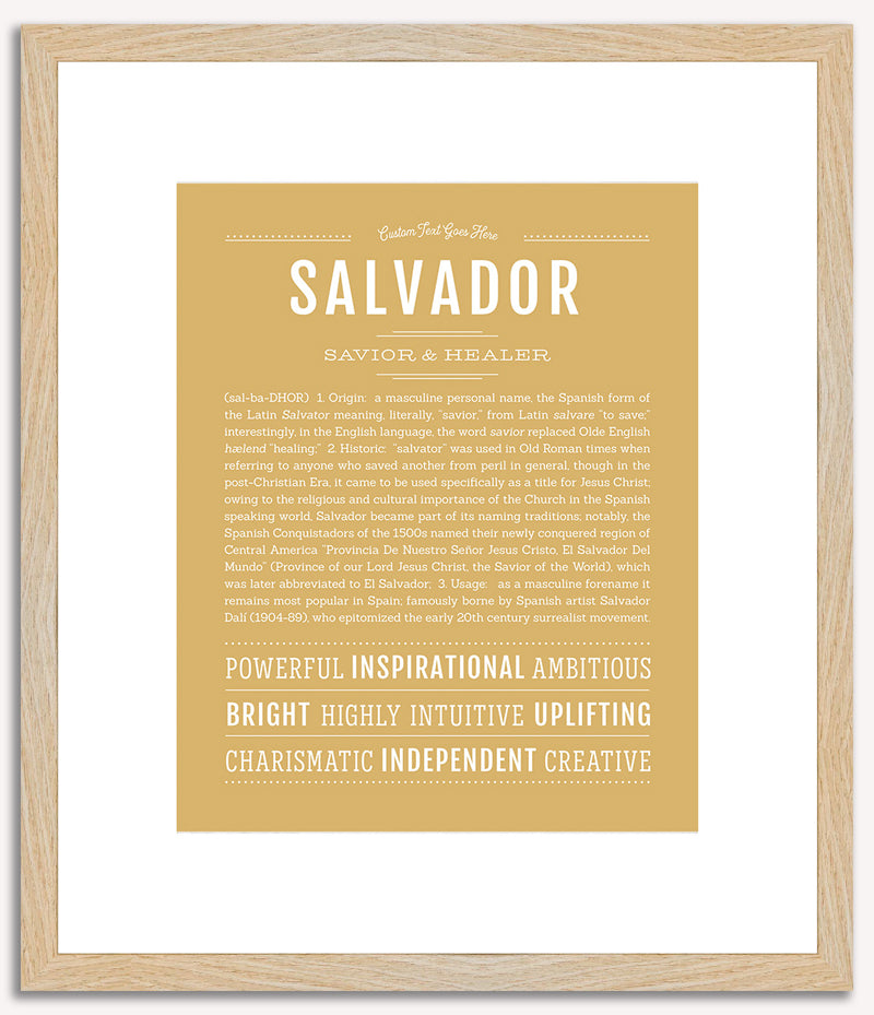 Salvador | Name Art Print