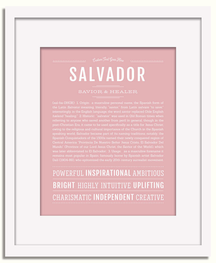 Frame Options | Dusty Rose | White Frame, Matted