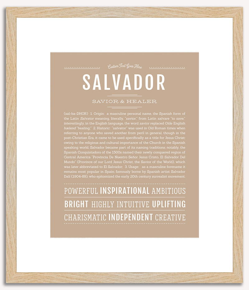 Salvador | Name Art Print