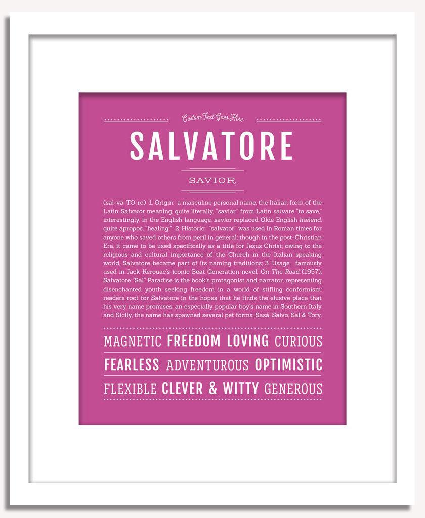 Frame Options | Dark Pink | White Frame, Matted