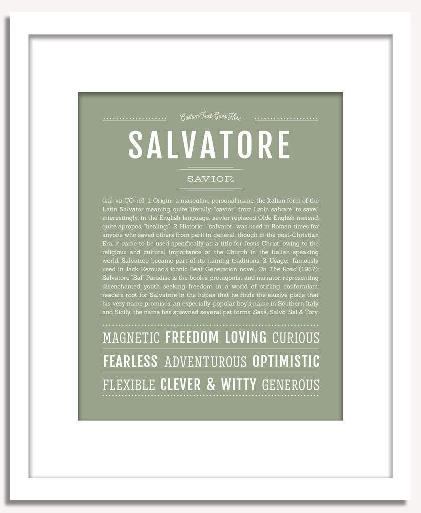 Frame Options | Sage | White Frame, Matted