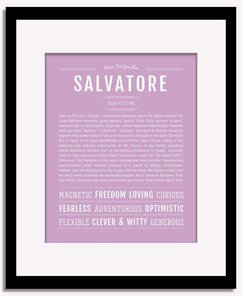 Frame Options | Lilac | Black Frame, Matted