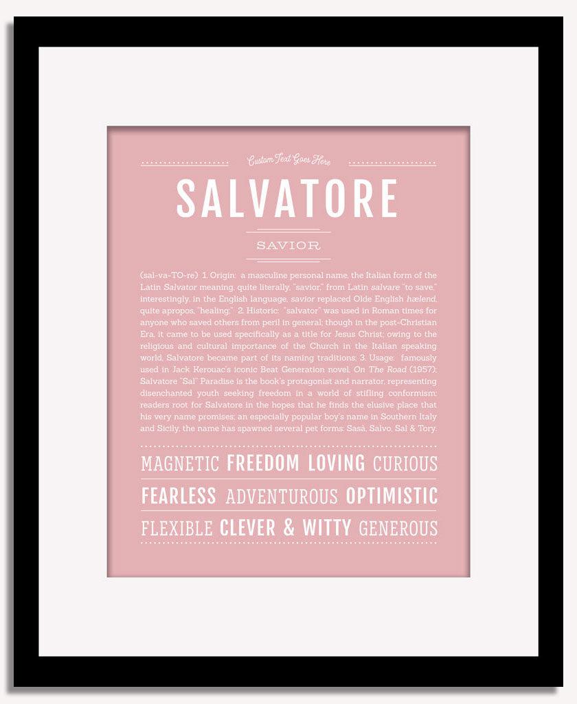 Frame Options | Dusty Rose | Black Frame, Matted