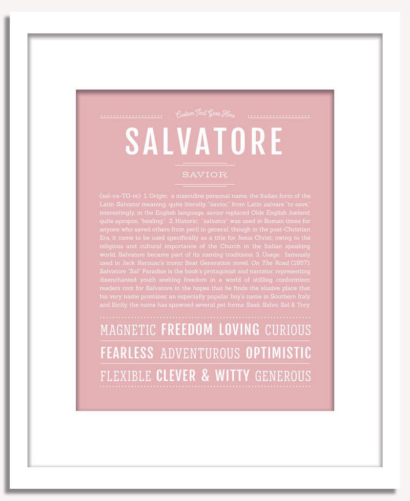 Frame Options | Dusty Rose | White Frame, Matted