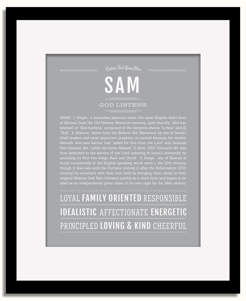 Frame Options | Sage | Black Frame, Matted