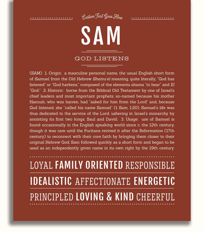 Sam | Name Art Print – Name Stories Sam | Name Art Print – Name Stories