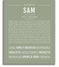 Sam | Name Art Print – Name Stories