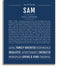 Sam | Name Art Print – Name Stories