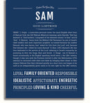 Sam | Name Art Print – Name Stories