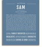 Sam | Name Art Print – Name Stories