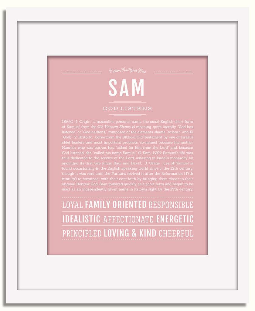 Frame Options | Dusty Rose | White Frame, Matted