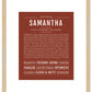 Samantha | Name Art Print