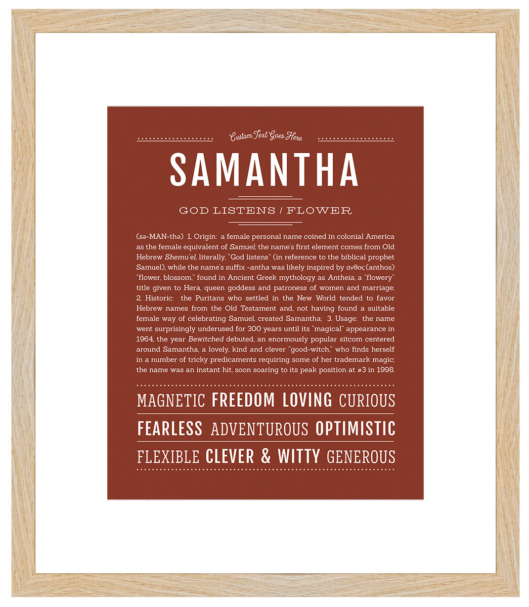 Samantha | Name Art Print