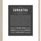 Samantha | Name Art Print