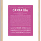 Samantha | Name Art Print