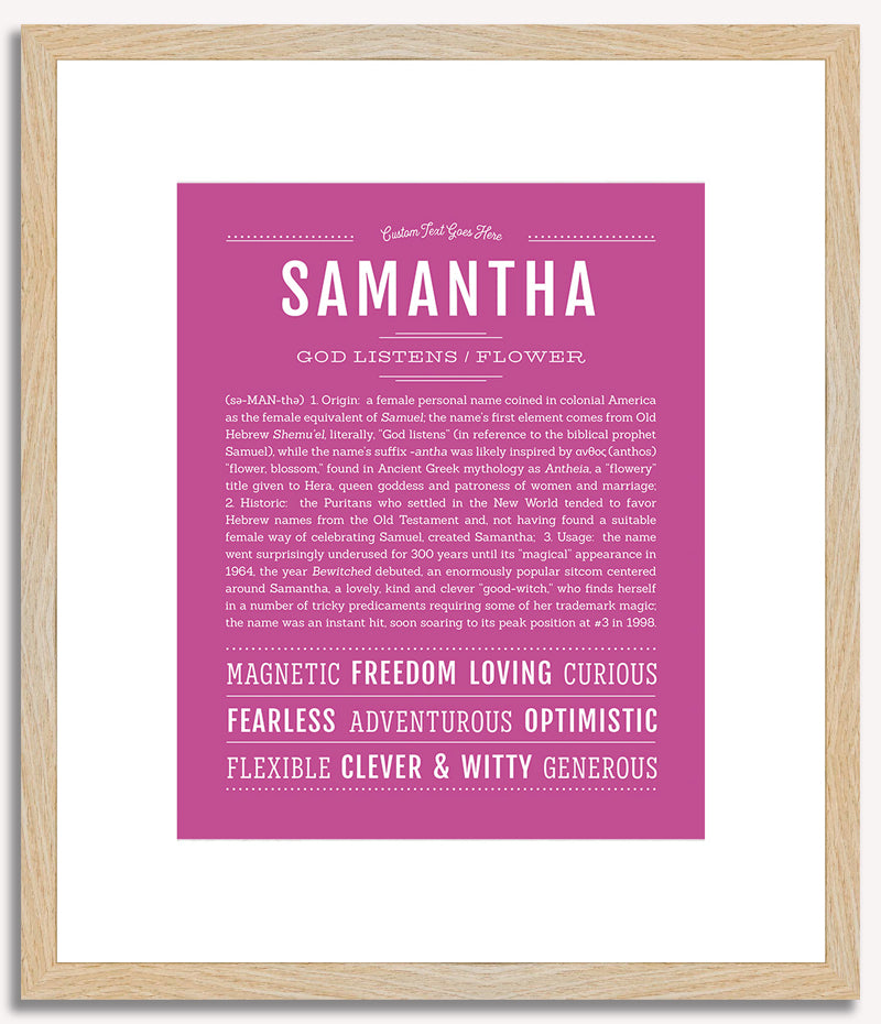 Samantha | Name Art Print