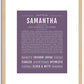 Samantha | Name Art Print