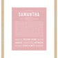 Samantha | Name Art Print