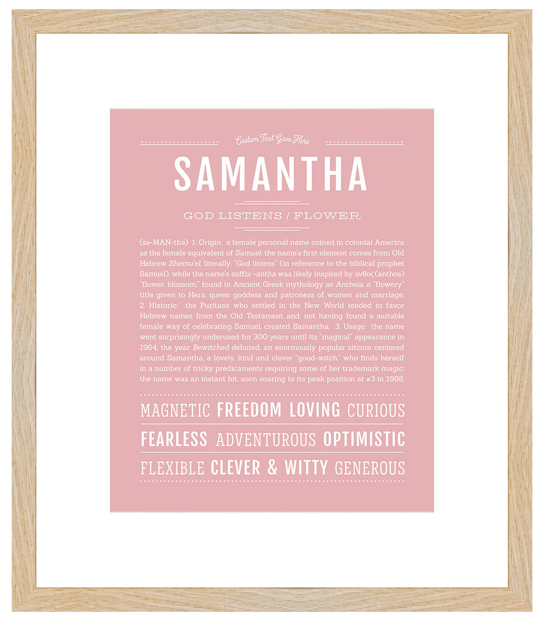 Samantha | Name Art Print