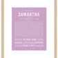 Samantha | Name Art Print