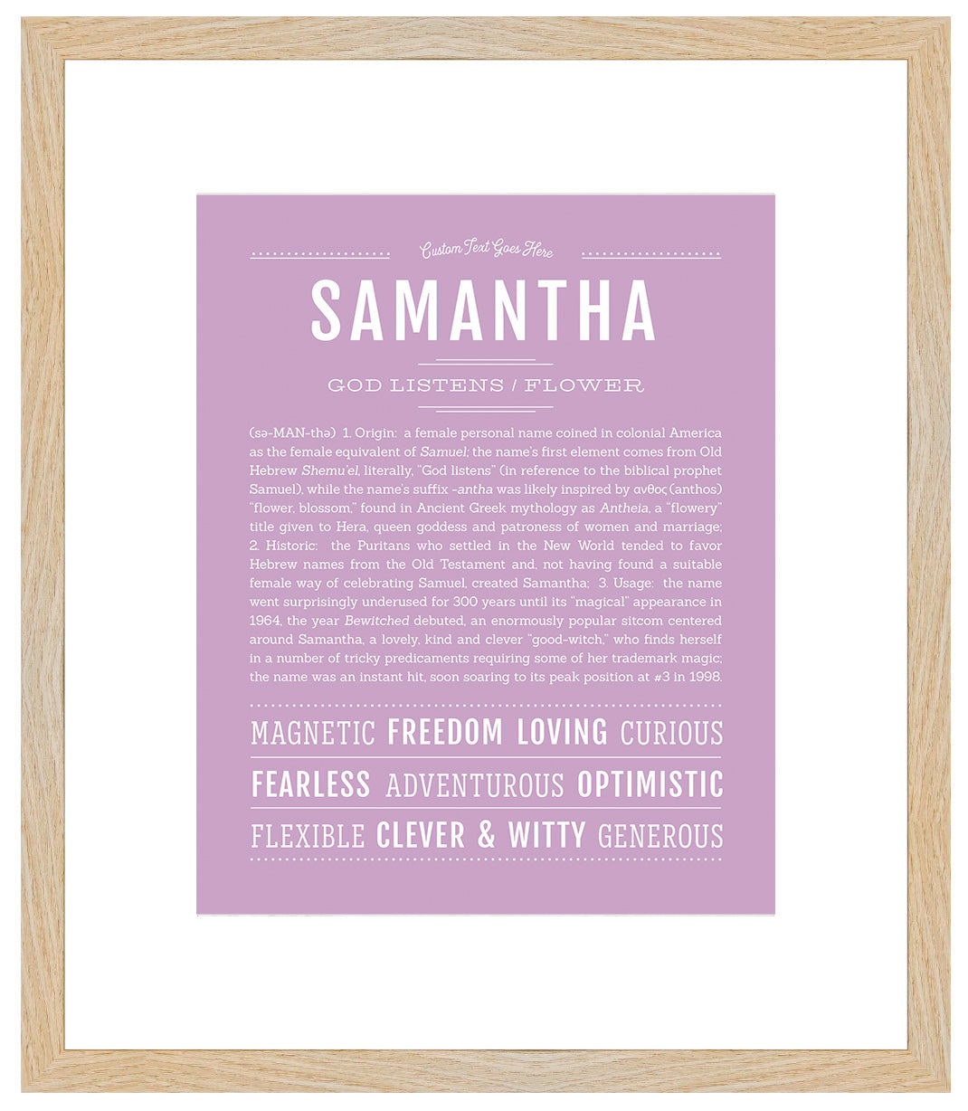 Samantha | Name Art Print