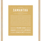 Samantha | Name Art Print