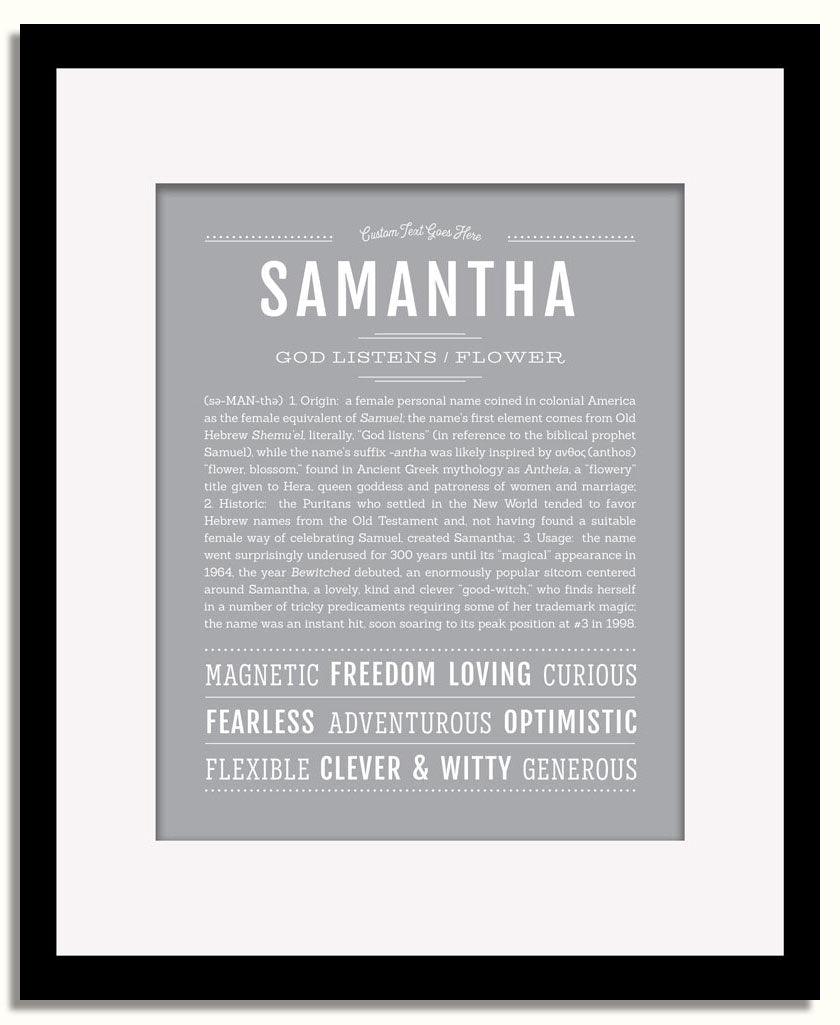 Frame Options | Sage | Black Frame, Matted