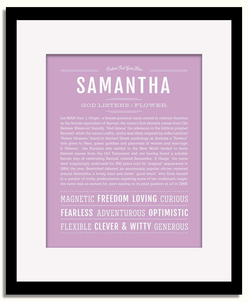 Frame Options | Lilac | Black Frame, Matted