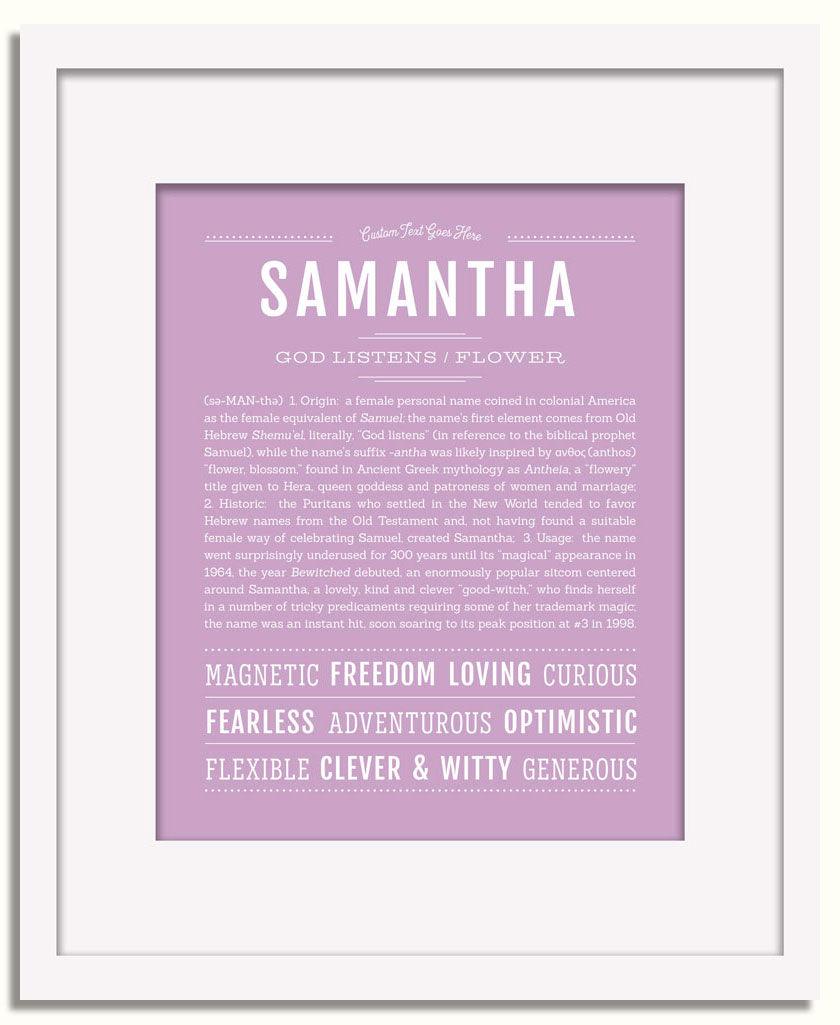 Frame Options | Lilac | White Frame, Matted