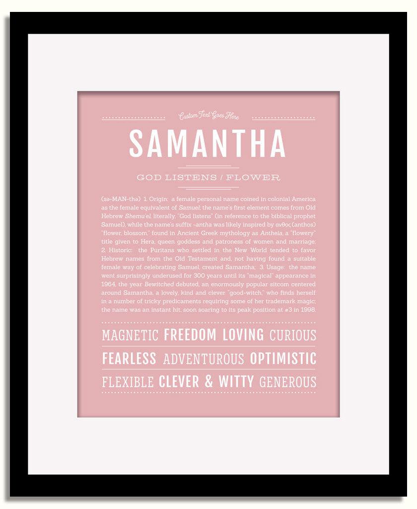 Frame Options | Dusty Rose | Black Frame, Matted