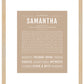 Samantha | Name Art Print