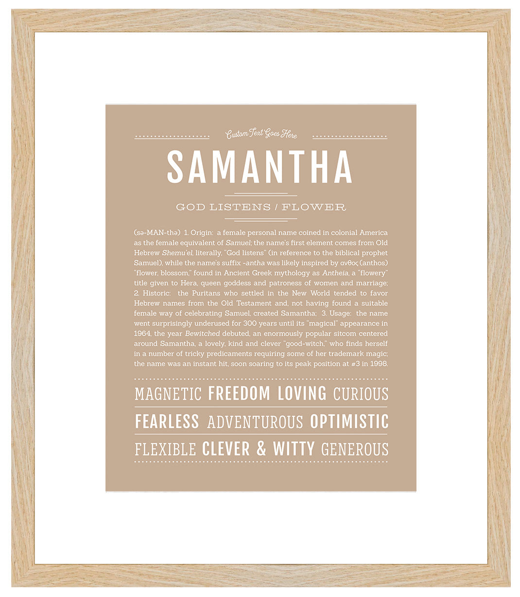 Samantha | Name Art Print